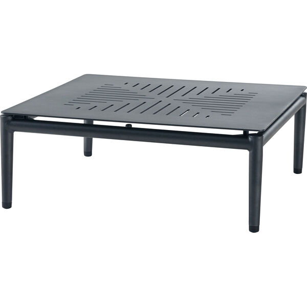Conic Sofabord 75x75 cm Lava Grey Aluminum