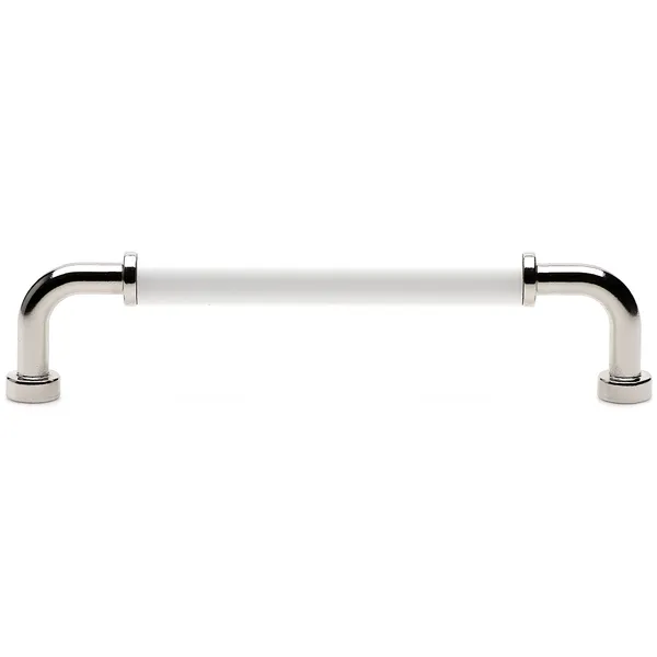 Brohult M Handle CC 128 mm Nickel Plated/White