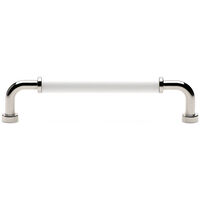 Brohult M Handle CC 128 mm Nickel Plated/White