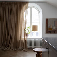 Ellie Gardin Dubbel Bredd 290x270 cm Halmgul