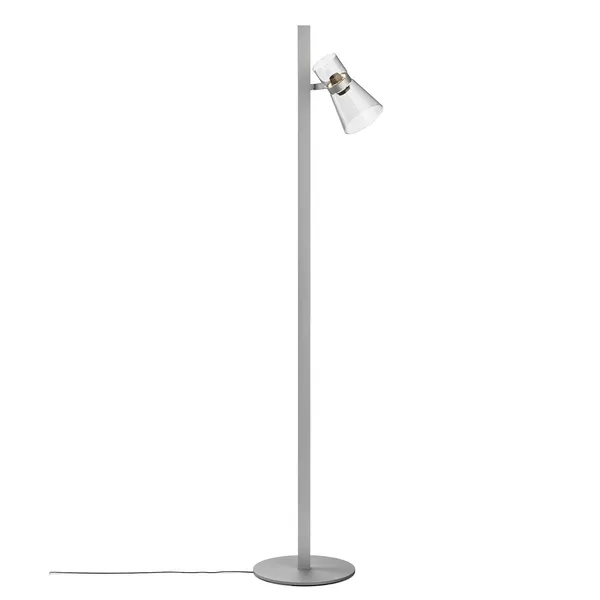Nocturne Floor Lamp Cone Silver