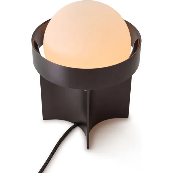 Loop Table Lamp with Sphere IV Dark Grey