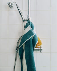 Stripe Towel 40x60 cm Petrol Blue
