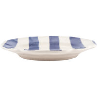 Stripe Tallerken 28 cm Blå