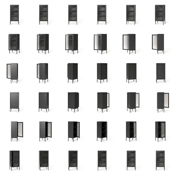 Store Skab 50x110 cm Antracitgråt