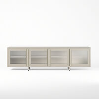 Store Mediebænk 180 cm Pebble Grey