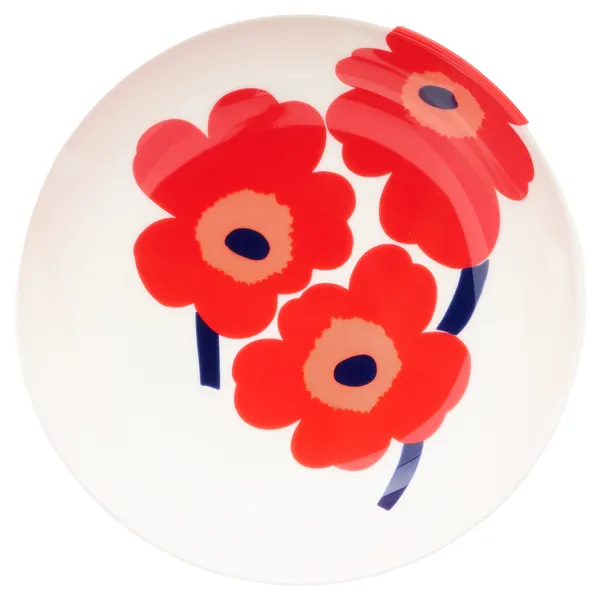 Unikko Dyb Tallerken 16 cm Rød