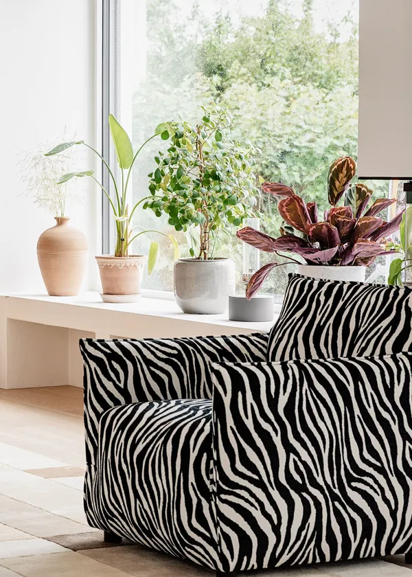 Le Petite Fåtölj Zebra Svart / Vit