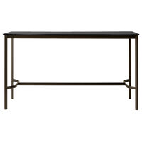 Drip HW64 Barbord 80x190x105 cm Svart Laminat / Brons