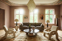 V Sidobord Albanian Grey Marmor