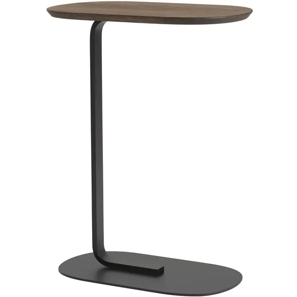 Relate Sidobord 735 cm Massiv Rökt Ek / Svart
