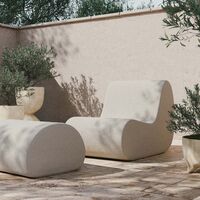 Rouli Puf / Fodskammel Offwhite