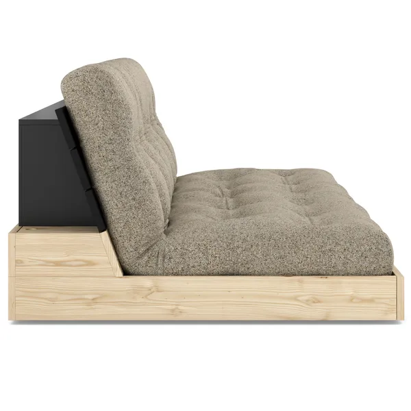Base Bäddsoffa Black Night / Warm Sand