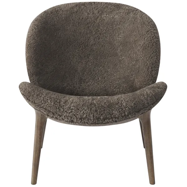 Lodge Fåtölj Låg Rygg Mörk Ek / Curly 07 Umber