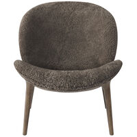 Lodge Fåtölj Låg Rygg Mörk Ek / Curly 07 Umber