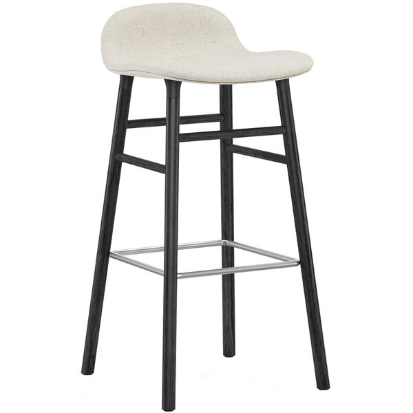 Form Barstol 75 cm Hvid / Sort Eg