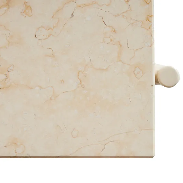 Rebar Sidebord 49x80 cm Alabaster