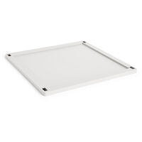 Colour Crate Plastic Large Square Lock Off-White