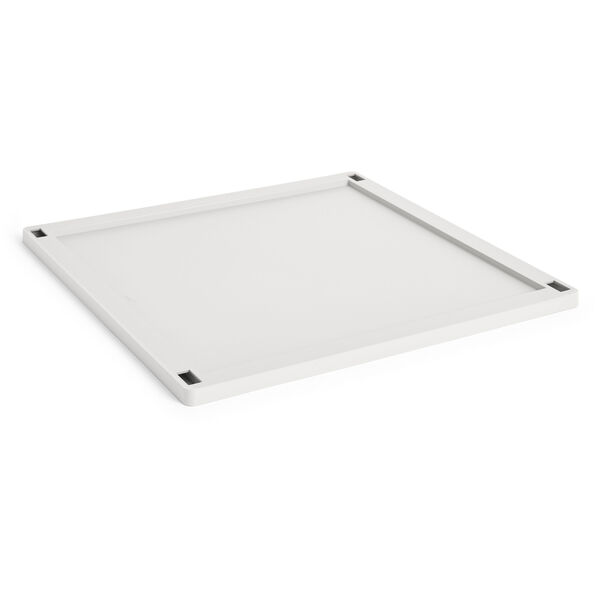 Colour Crate Plastic Large Square Lokk Off-White