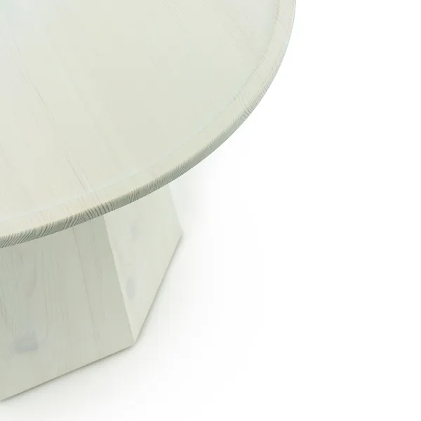 Pine Sidebord Ø65 cm Light Green