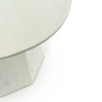 Pine Sidebord Ø65 cm Light Green
