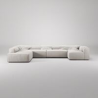 Grand 5-Paikkainen Sohva divaani Vasen Moon White