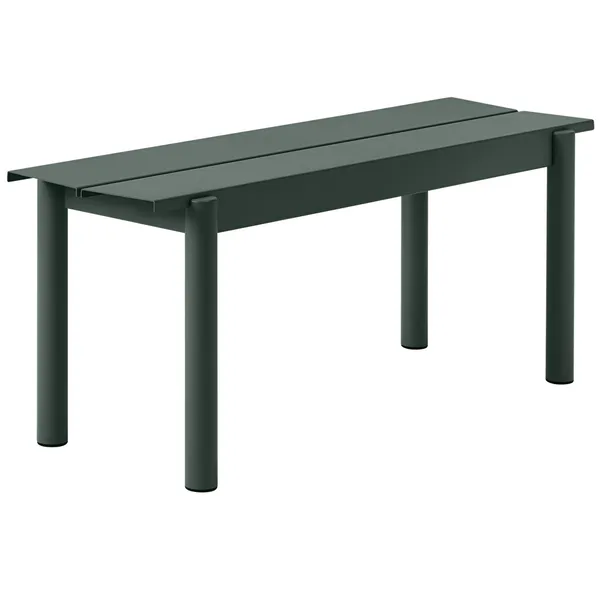 Linear Penkki Teräs 110 cm Tummanvihreä