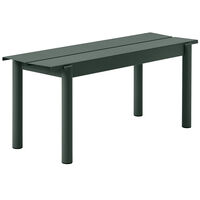 Linear Penkki Teräs 110 cm Tummanvihreä