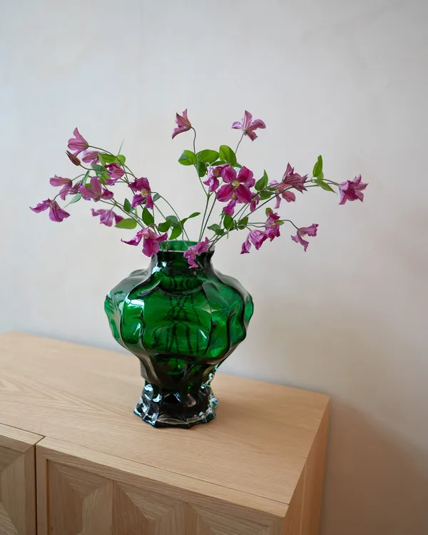 Ammonit Vase 30 cm Grøn