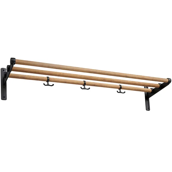 Nostalgi Hattuteline / Kenkähylly 100 cm Musta / Bambu