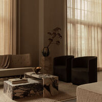 Plinth Low Soffbord 100x60 cm Calacatta Viola Marmor