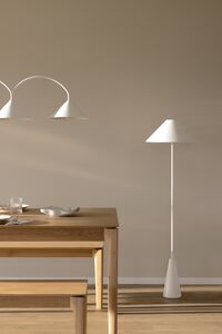 Cannes Gulvlampe Hvid
