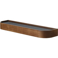 Epoch Hylla 79 cm Mörkbetsad Ek / Svart