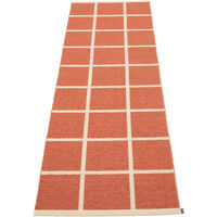 Criss Plastmatte Brick / Cream 70x225 cm