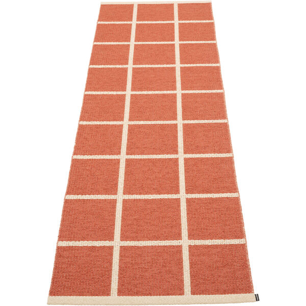 Criss Plastmatte Brick / Cream 70x225 cm