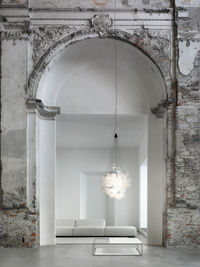 Stochastic Taklampa 48 Aluminium/Opal Vit