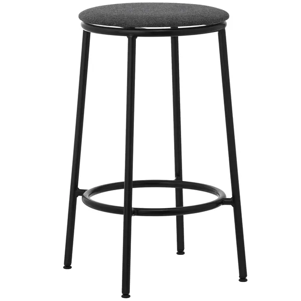 Circa Barstool 65 cm Black Steel Barstol Skum Mørkegrå