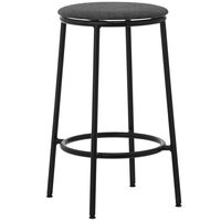 Circa Barstool 65 cm Black Steel Barstol Skum Mørkegrå