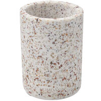 Terarazzo Vase 14 cm Hvid/Brun