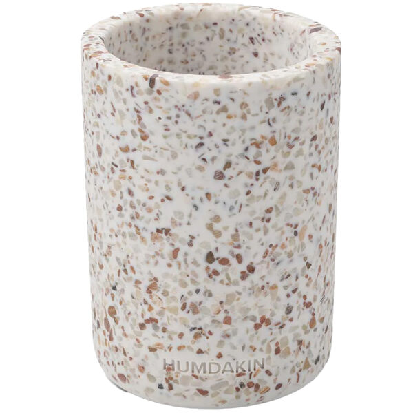 Terarazzo Vase 14 cm Hvid/Brun