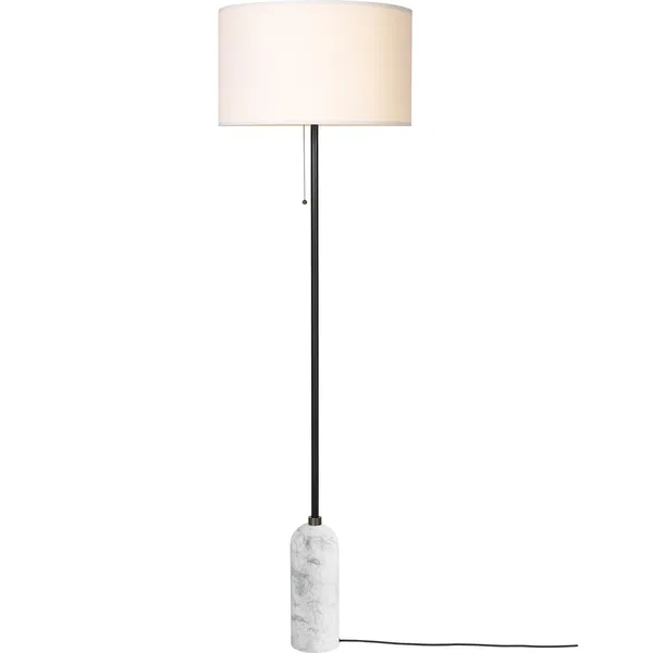 Gravity Gulvlampe White Marble / Hvit