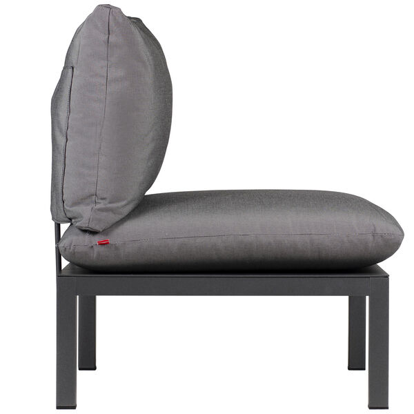 Domino metal part for backrest/armrest