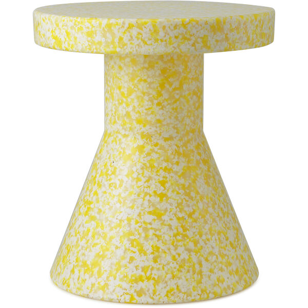 Bit Stol / Sidebord Kjegleformet Gul