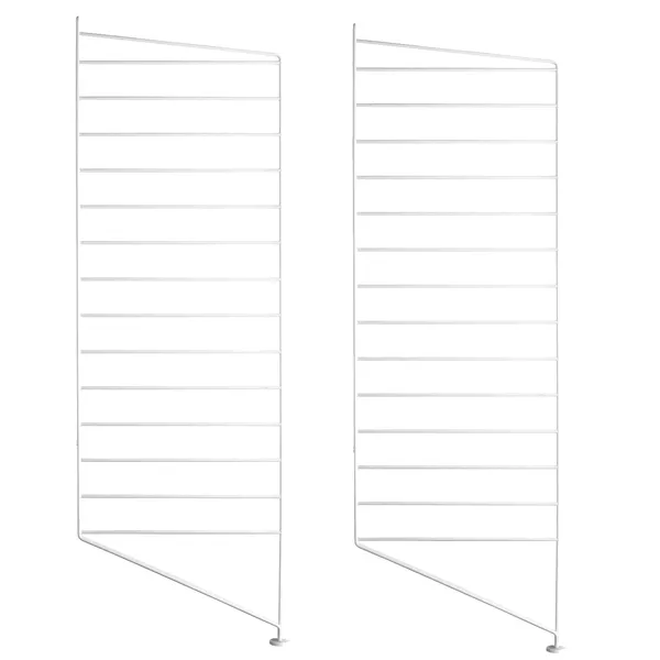 String Gavler Gulv 30x115 cm 2-pk Hvit