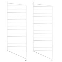 String Gavler Gulv 30x115 cm 2-pk Hvit