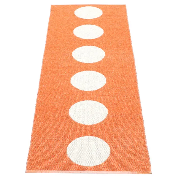 Vera Gulvtæppe 70x150 cm Orange/Vanilla