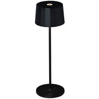 Positano Bordlampe Bærbar Sort