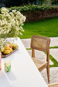 C-Chair Outdoor Ruokapöydän Tuoli Tiikki / French Cane