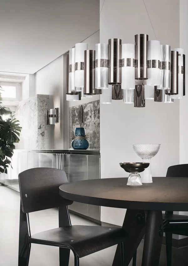 La Lollo Lysekrone Stor Pewter