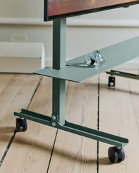 Straight Rollin' Tv Stand Mossy Green